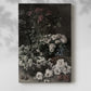 Canvas art print of a floral composition with soft color and airy brushwork with a soft shadow on a white background.