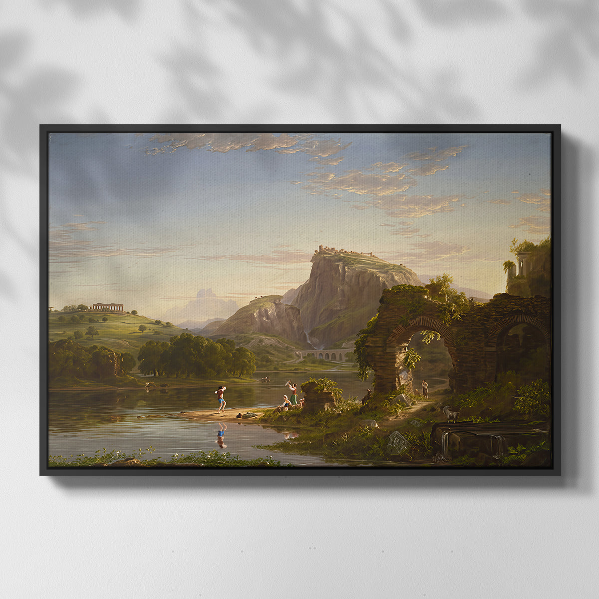 L'Allegro, 1845 - Floater Framed Canvas Print
