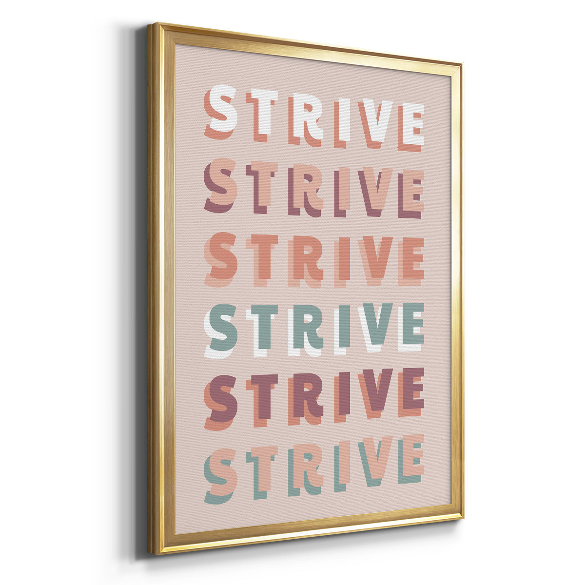Strive - Modern Framed Canvas Print