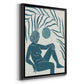 Moon Gazer I - Modern Framed Canvas Print