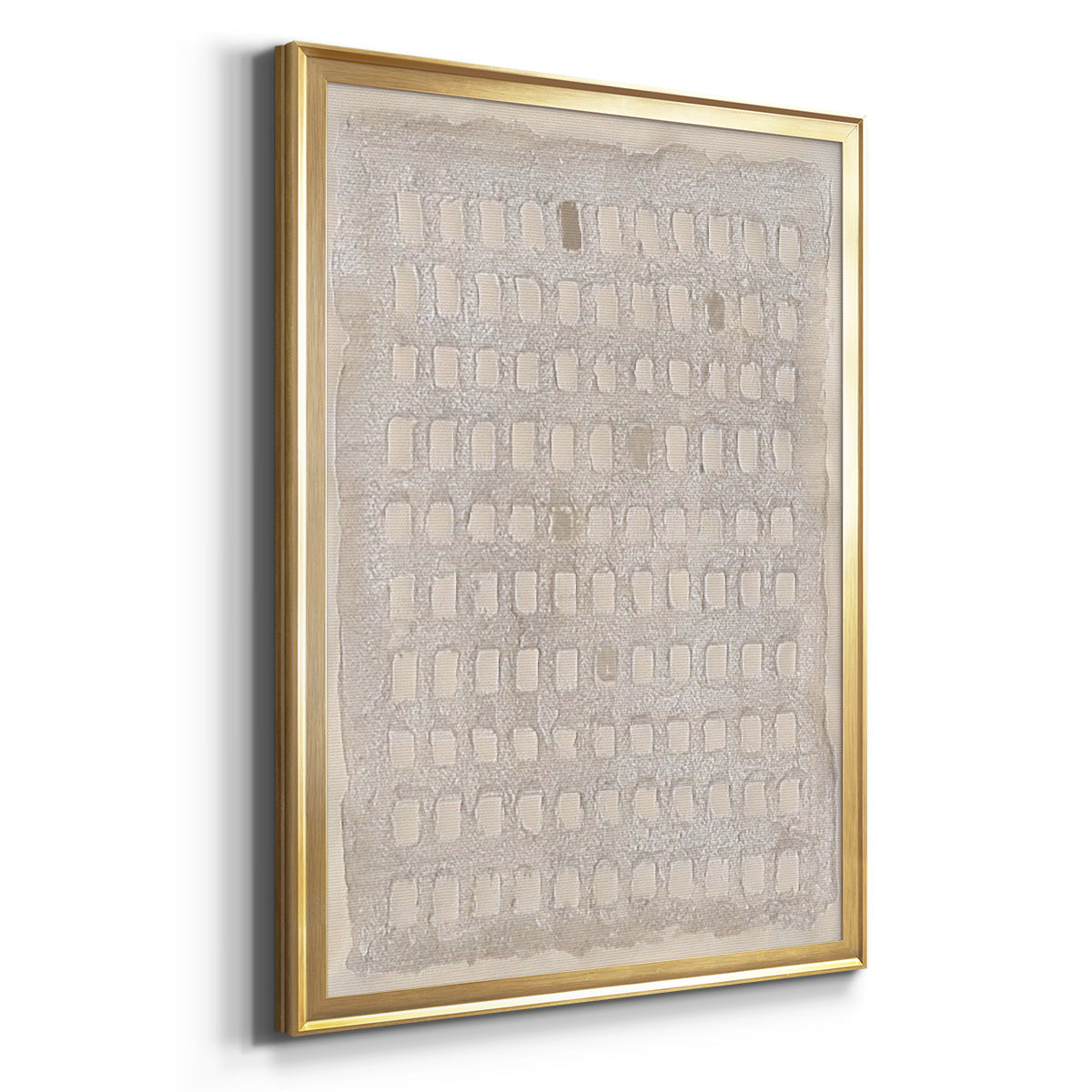Pearl Punch Card I - Modern Framed Canvas Print