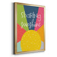 Sharing Sunshine - Modern Framed Canvas Print