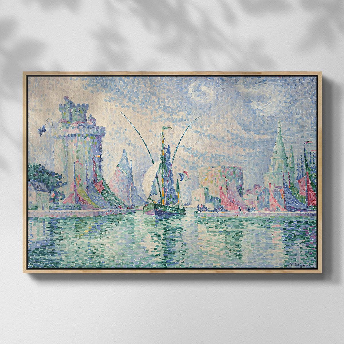 The Green Towers (Les tours vertes, la Rochelle), 1913 - Floater Framed Canvas Print