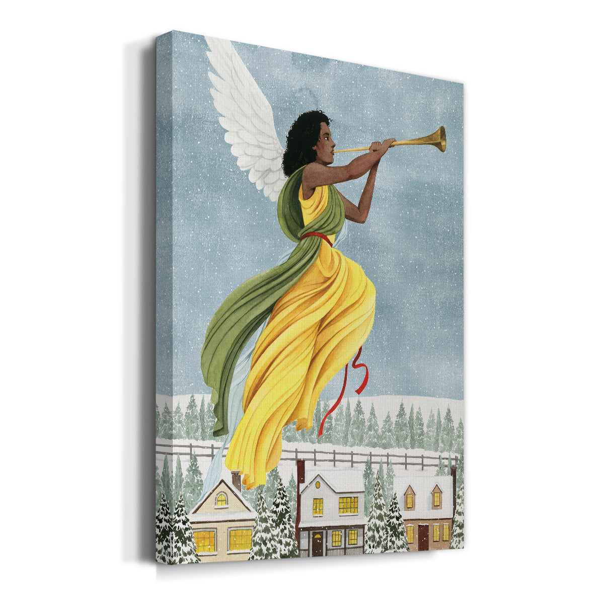 Christmas Angel I Premium Gallery Wrapped Canvas - Ready to Hang