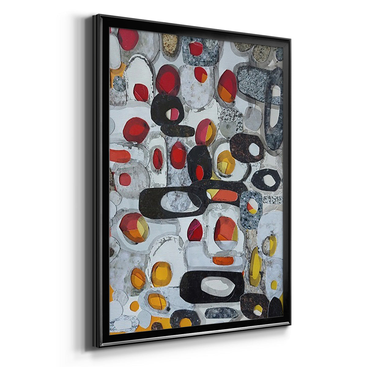 Fruit Collage I - Modern Framed Canvas Print