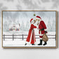 Christmas Love Collection A - Framed Gallery Wrapped Canvas in Floating Frame