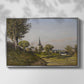 Village Landscape with Church, 1891 - Floater Framed Canvas Print