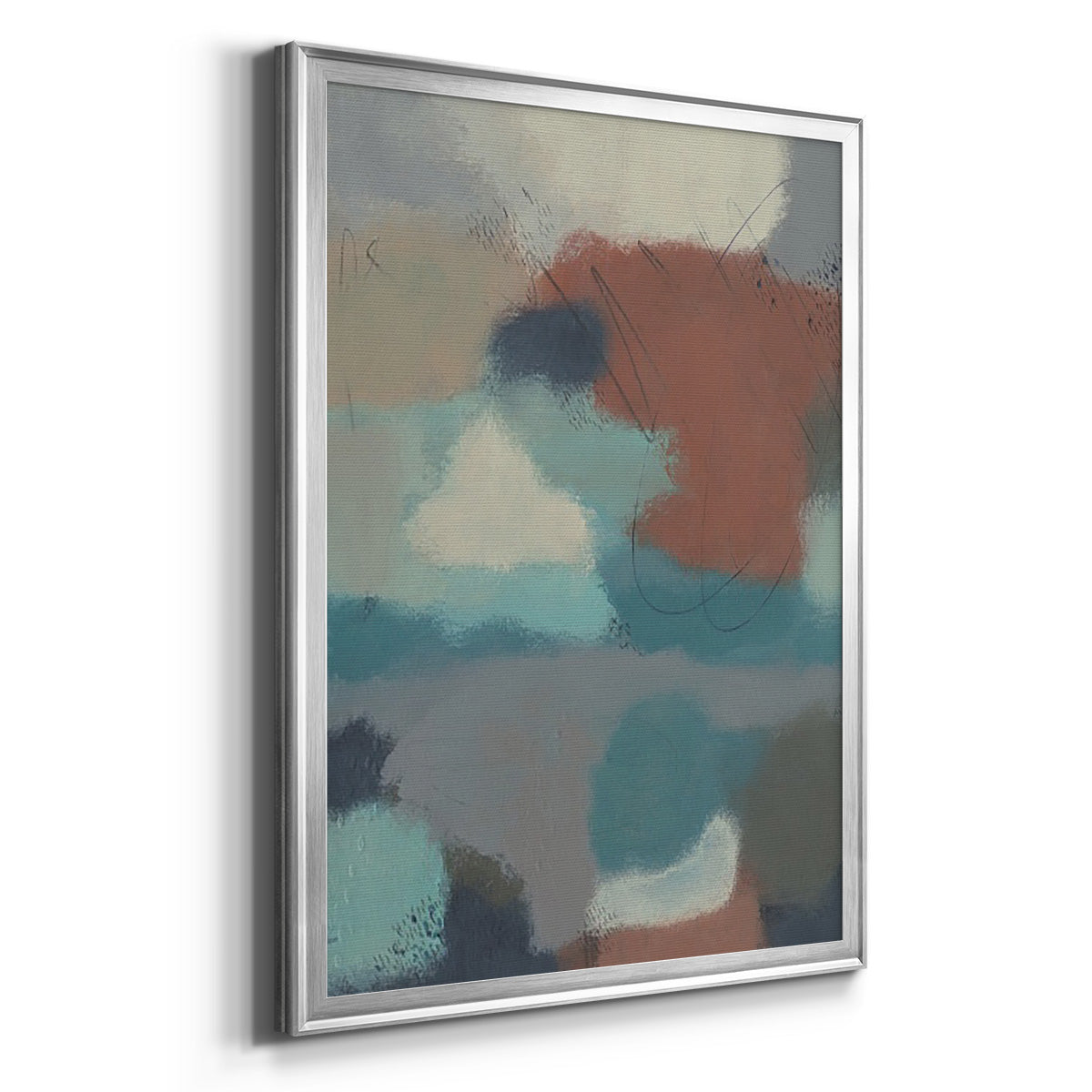 Floating By I - Modern Framed Canvas Print