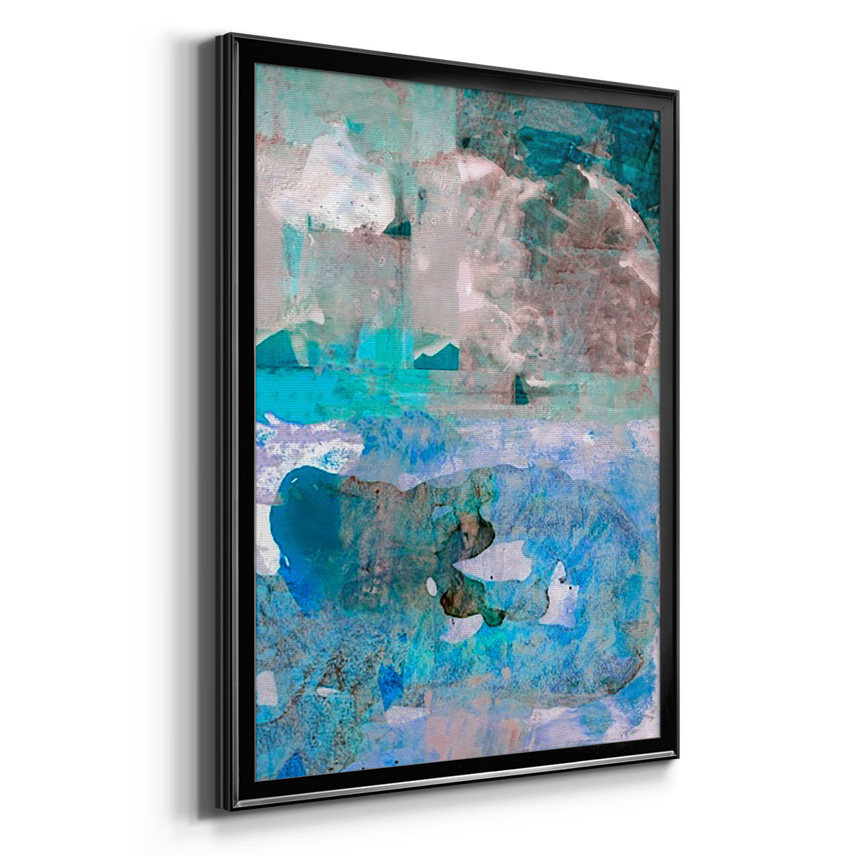 Impasto IV - Modern Framed Canvas Print