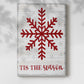 Tis the Season Snowflake - Canvas Art Print