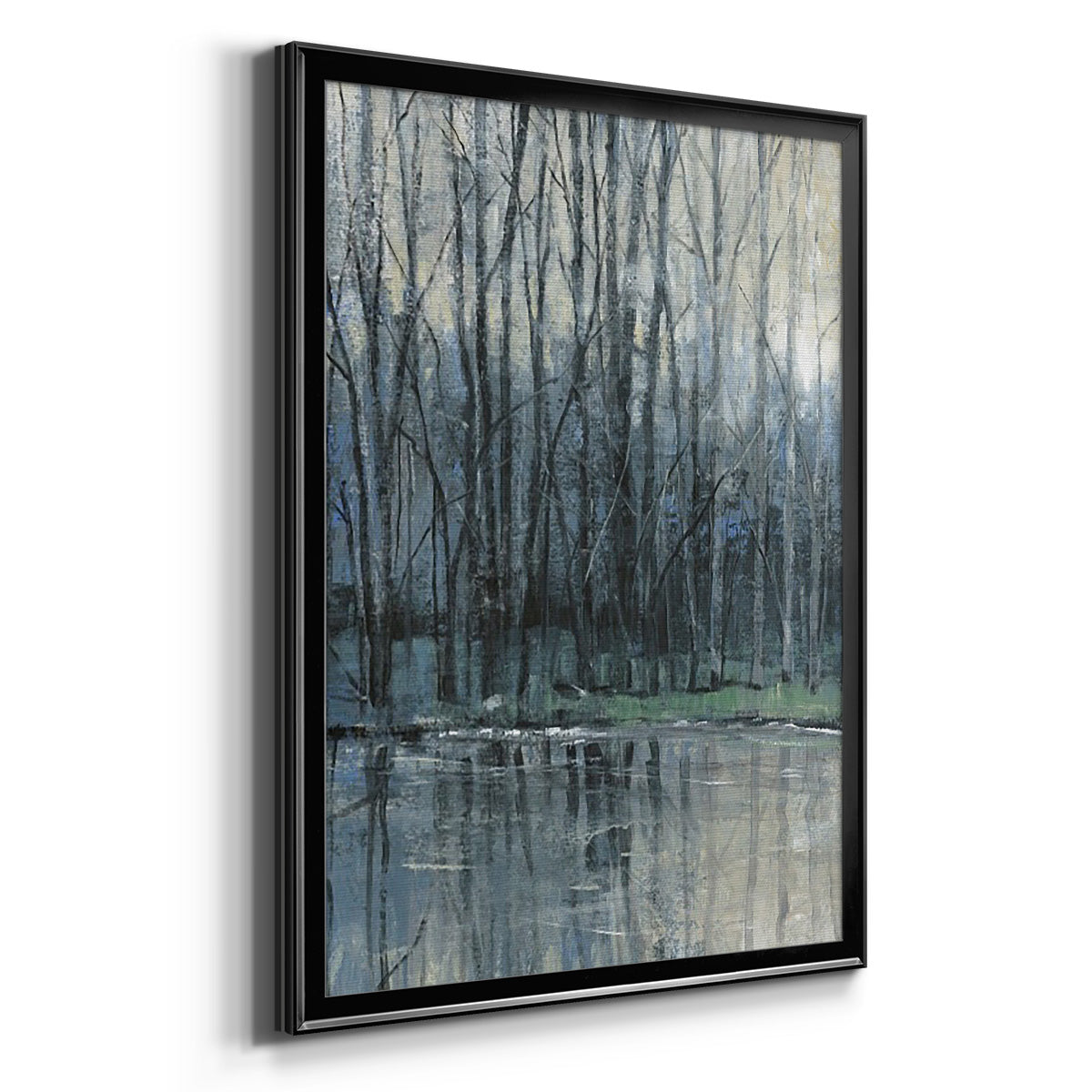 Morning Drizzle I - Modern Framed Canvas Print