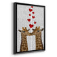 Love is in the Air Collection B - Modern Framed Canvas Print