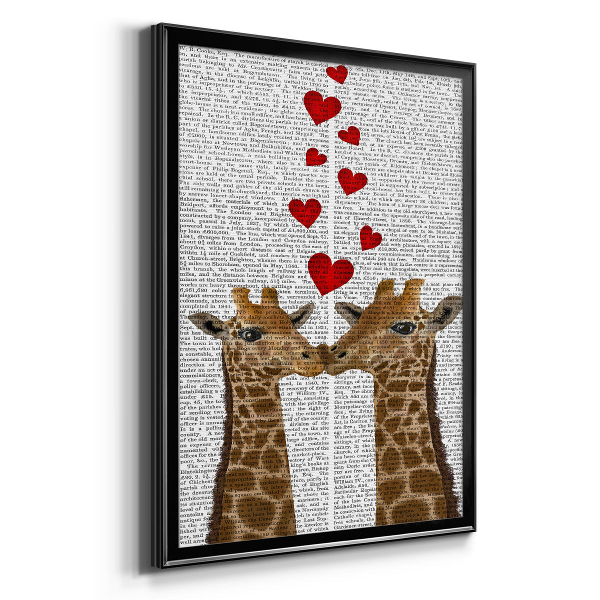 Love is in the Air Collection B - Modern Framed Canvas Print