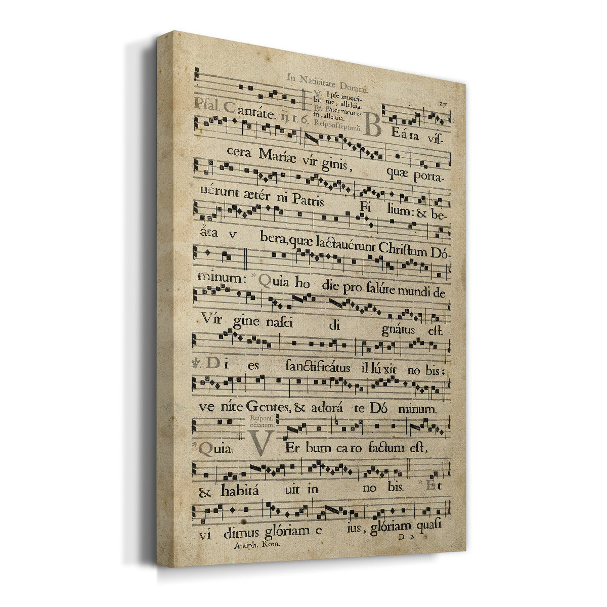 Vellum Songbook IV Premium Gallery Wrapped Canvas - Ready to Hang