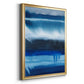 Deep Blue Shore II - Modern Framed Canvas Print