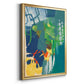 Tropical Graphics III - Modern Framed Canvas Print