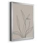 Neutral Lines II - Modern Framed Canvas Print