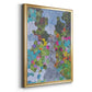 Magenta Garden - Modern Framed Canvas Print