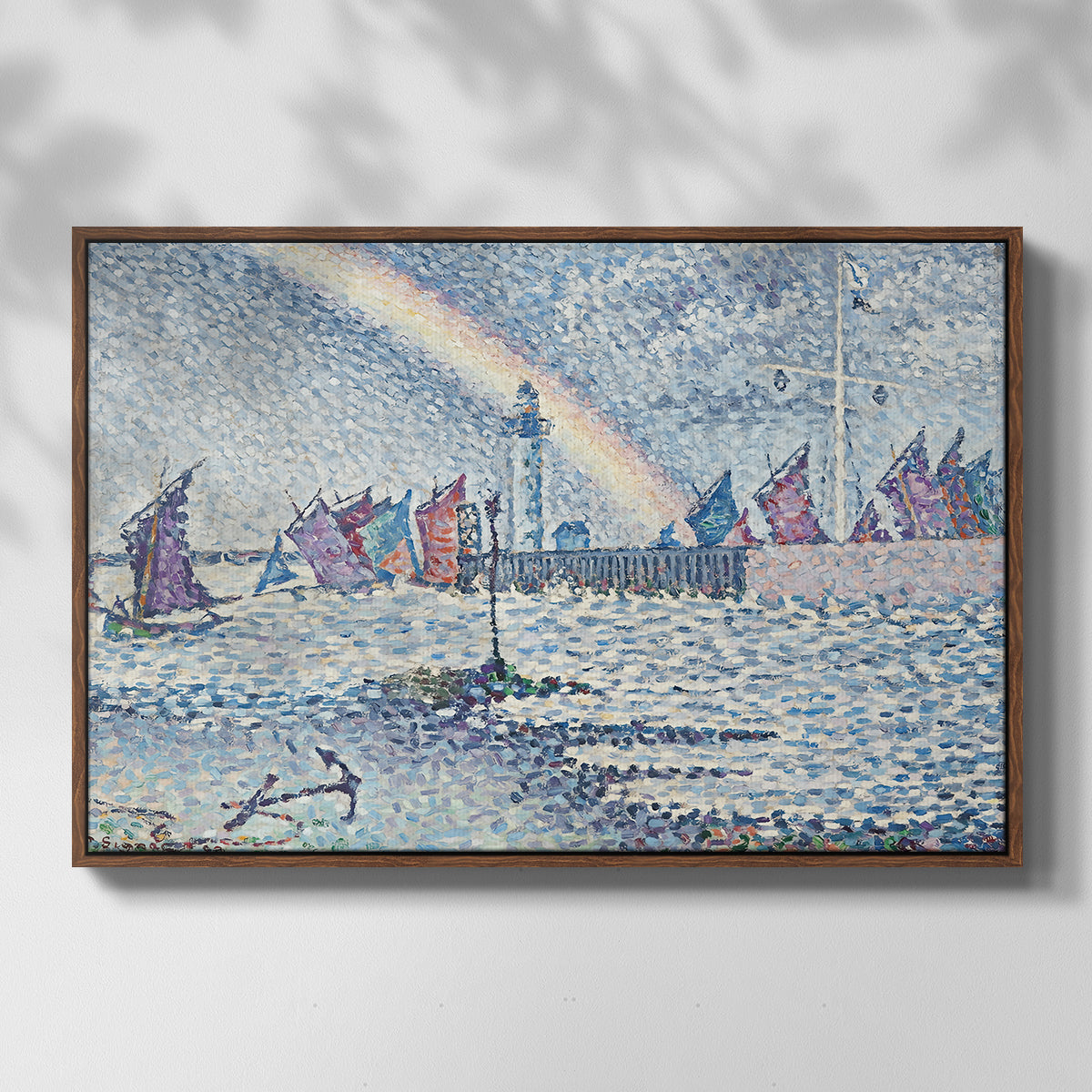 Entrance to the Port of Honfleur, 1899 - Floater Framed Canvas Print