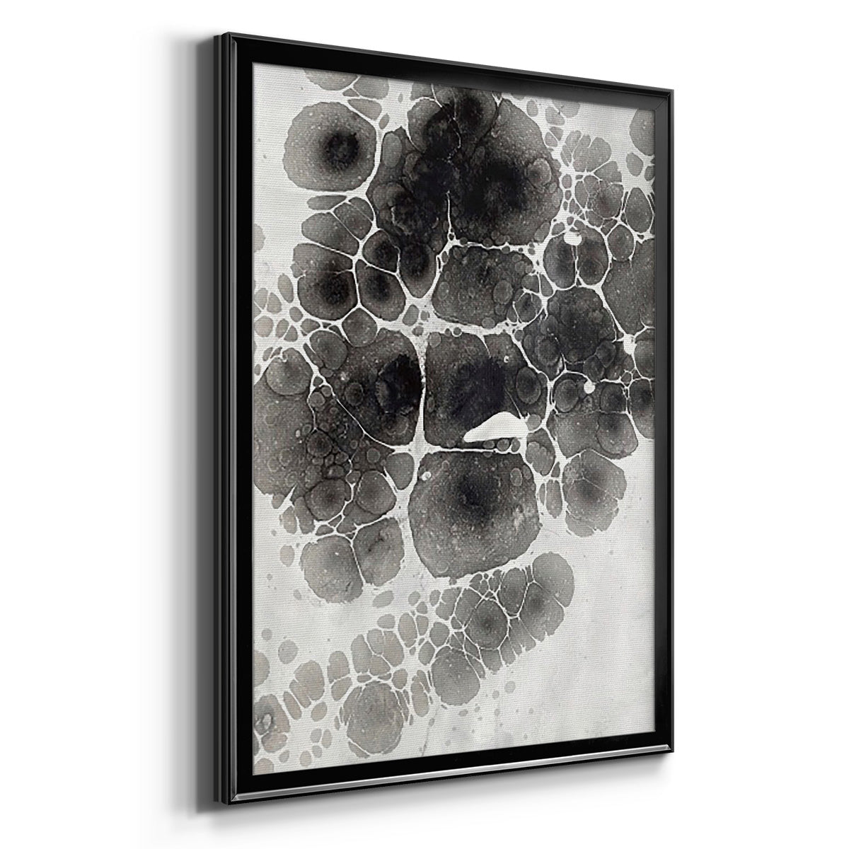 Marbling XII - Modern Framed Canvas Print