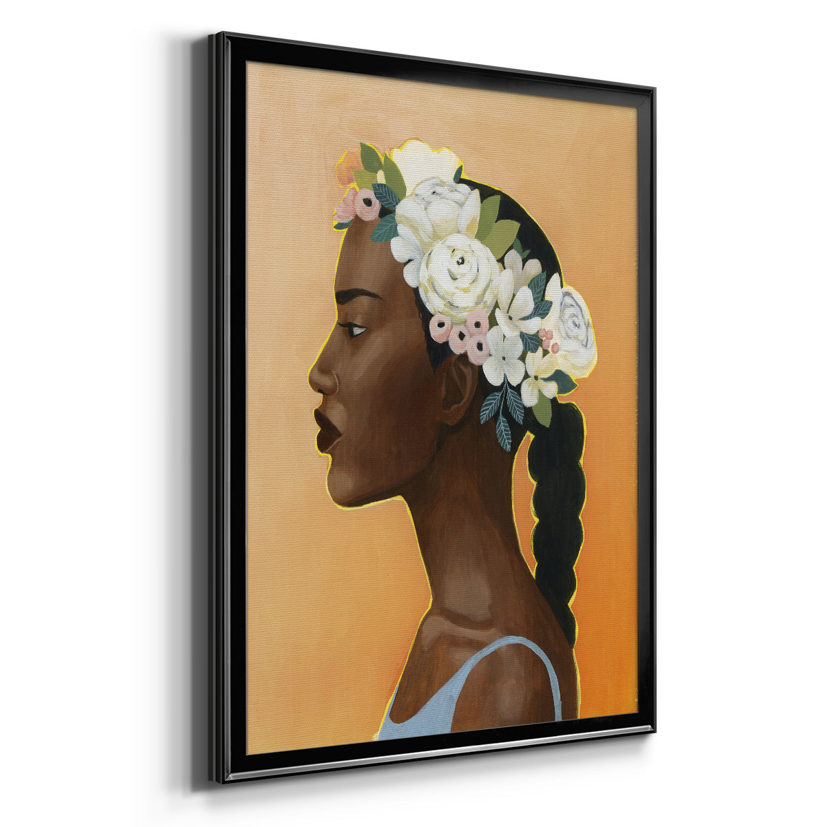 Modern Laurel II - Modern Framed Canvas Print