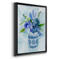 Blue Bouquet II - Modern Framed Canvas Print