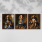 Royal Animals Series LIX - Restickable Framed Art Set