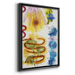 Flower Power I - Modern Framed Canvas Print