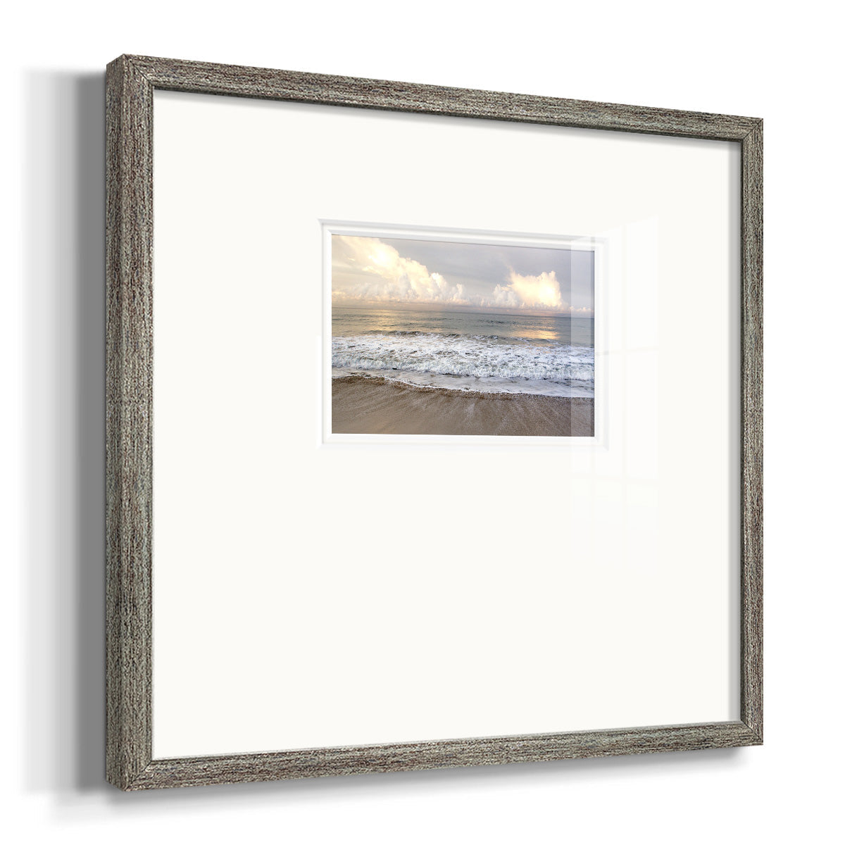 Ebbing Wave Premium Framed Print Double Matboard