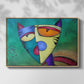 Celestial Cat - Floater Framed Canvas Print