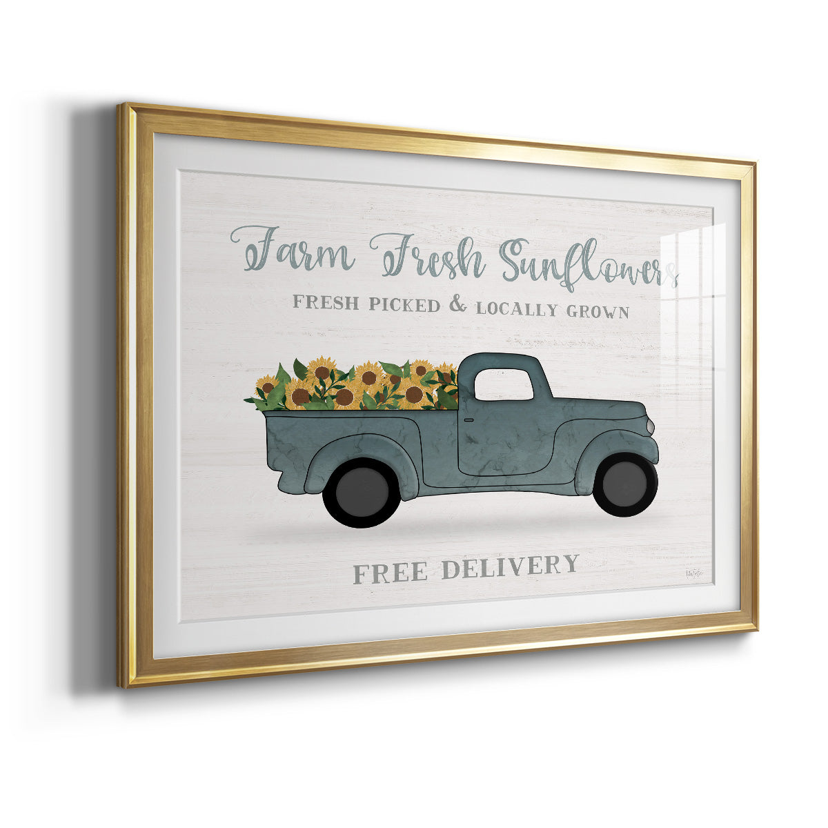 Farmers Market Truck Premium Framed Print - Ready to Hang