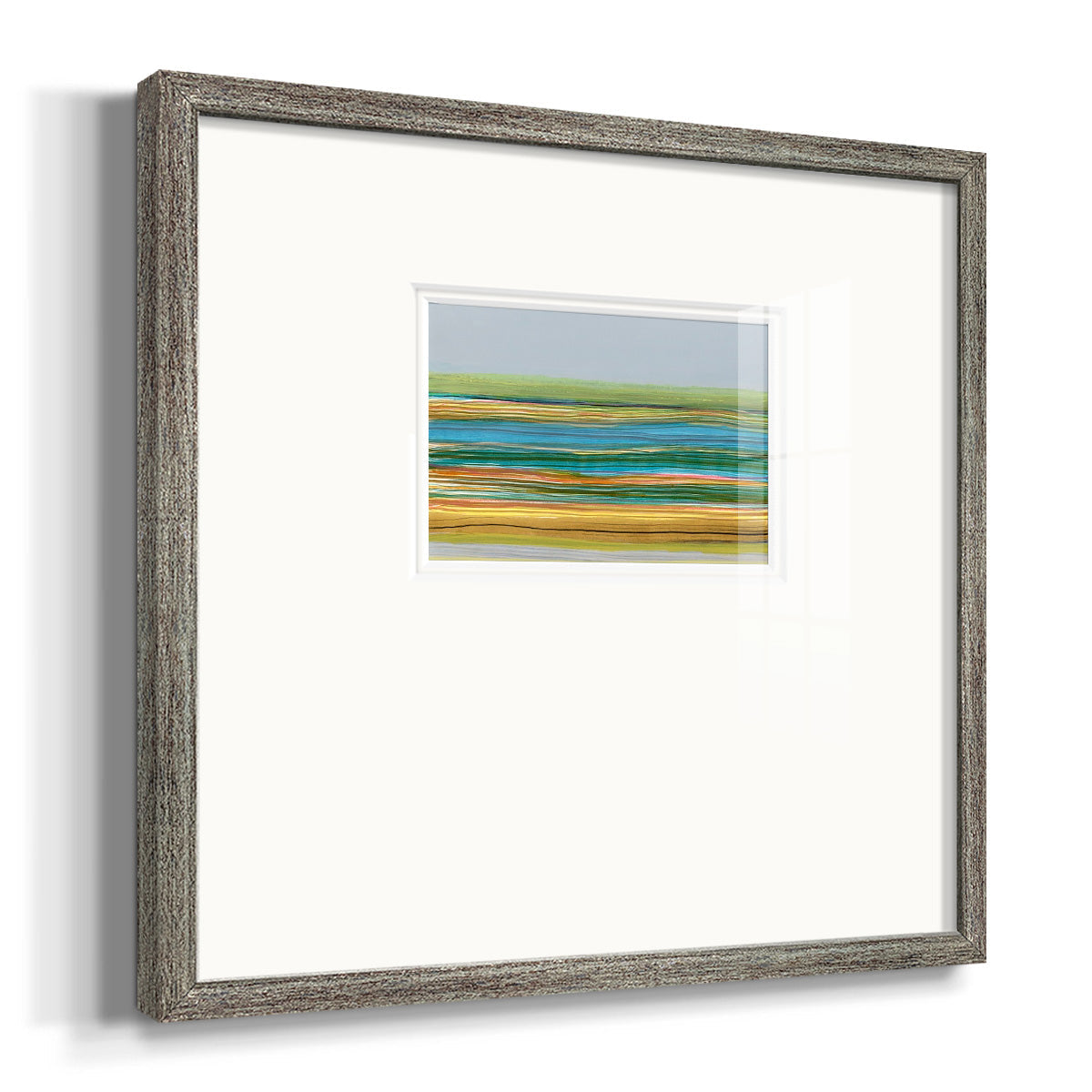 Parallel Striae II Premium Framed Print Double Matboard