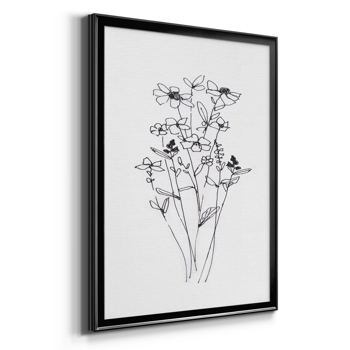 Farmhouse Plants I - Modern Framed Canvas Print