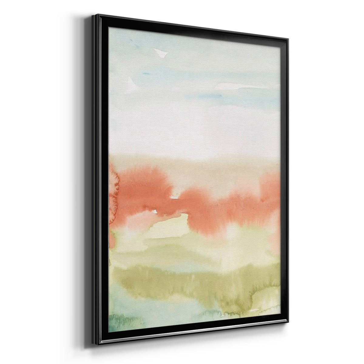Blushing Sunrise I - Modern Framed Canvas Print