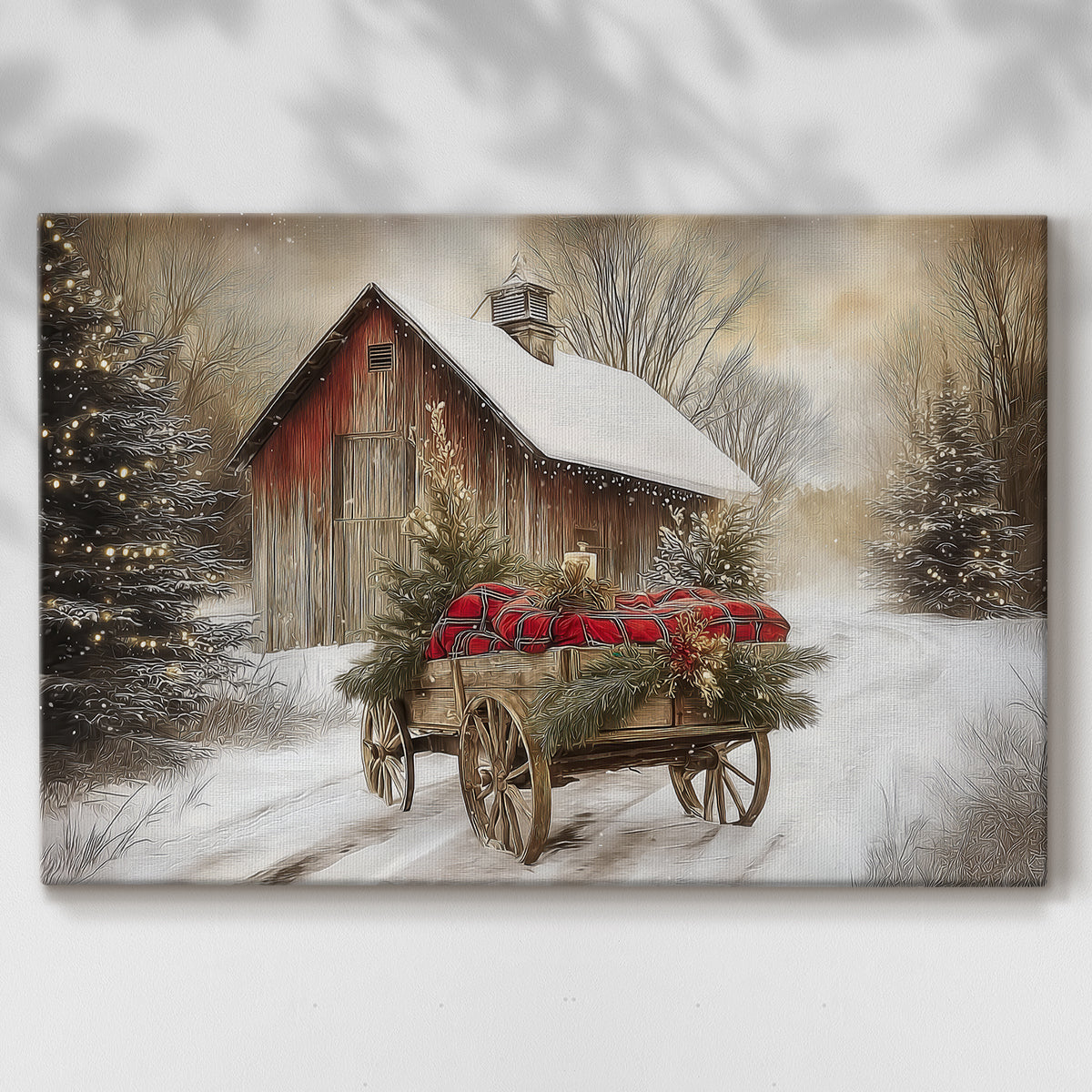 Warm Lantern Promise - Canvas Art Print