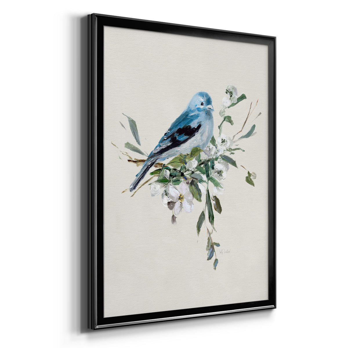 Bluebird Happy I - Modern Framed Canvas Print