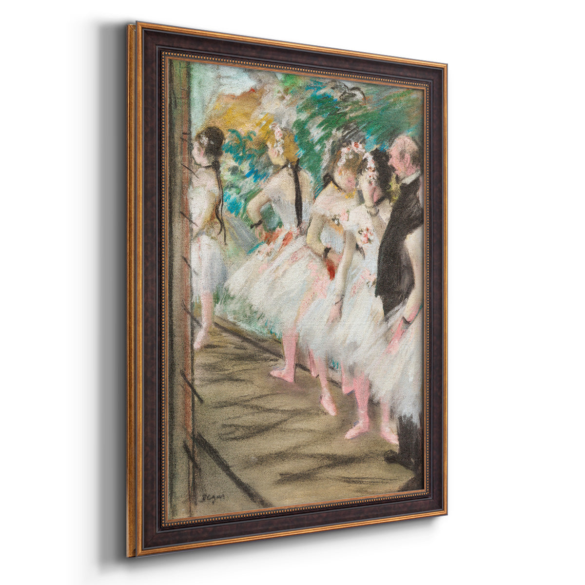 The Ballet, 1880 - Ornate Framed Canvas Print