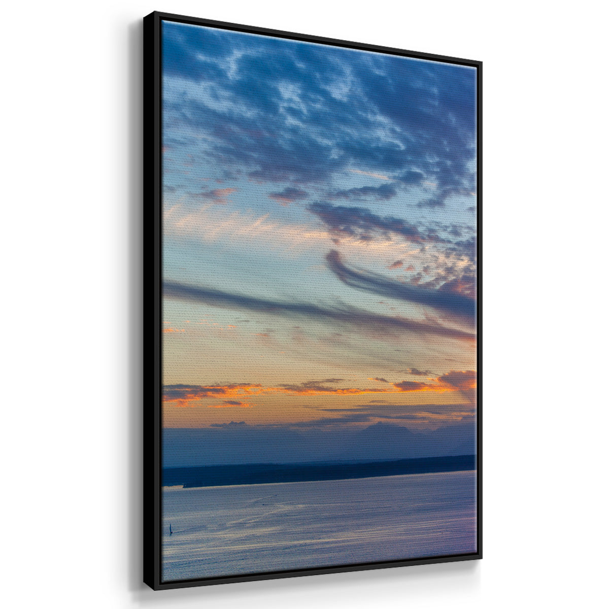 Cloud Variations - Framed Premium Gallery Wrapped Canvas L Frame - Ready to Hang