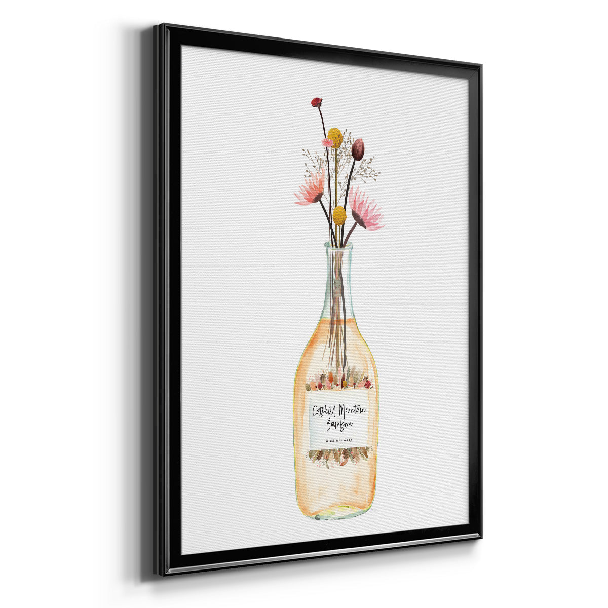 Catskill Mountain Bourbon - Modern Framed Canvas Print