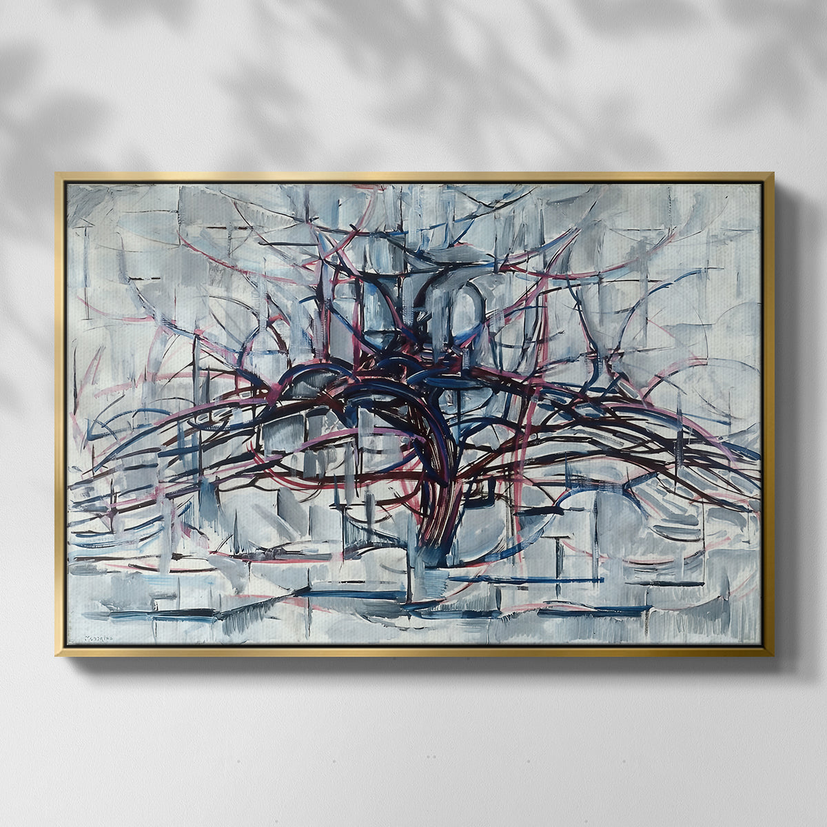 Horizontal Tree, 1912 - Floater Framed Canvas Print