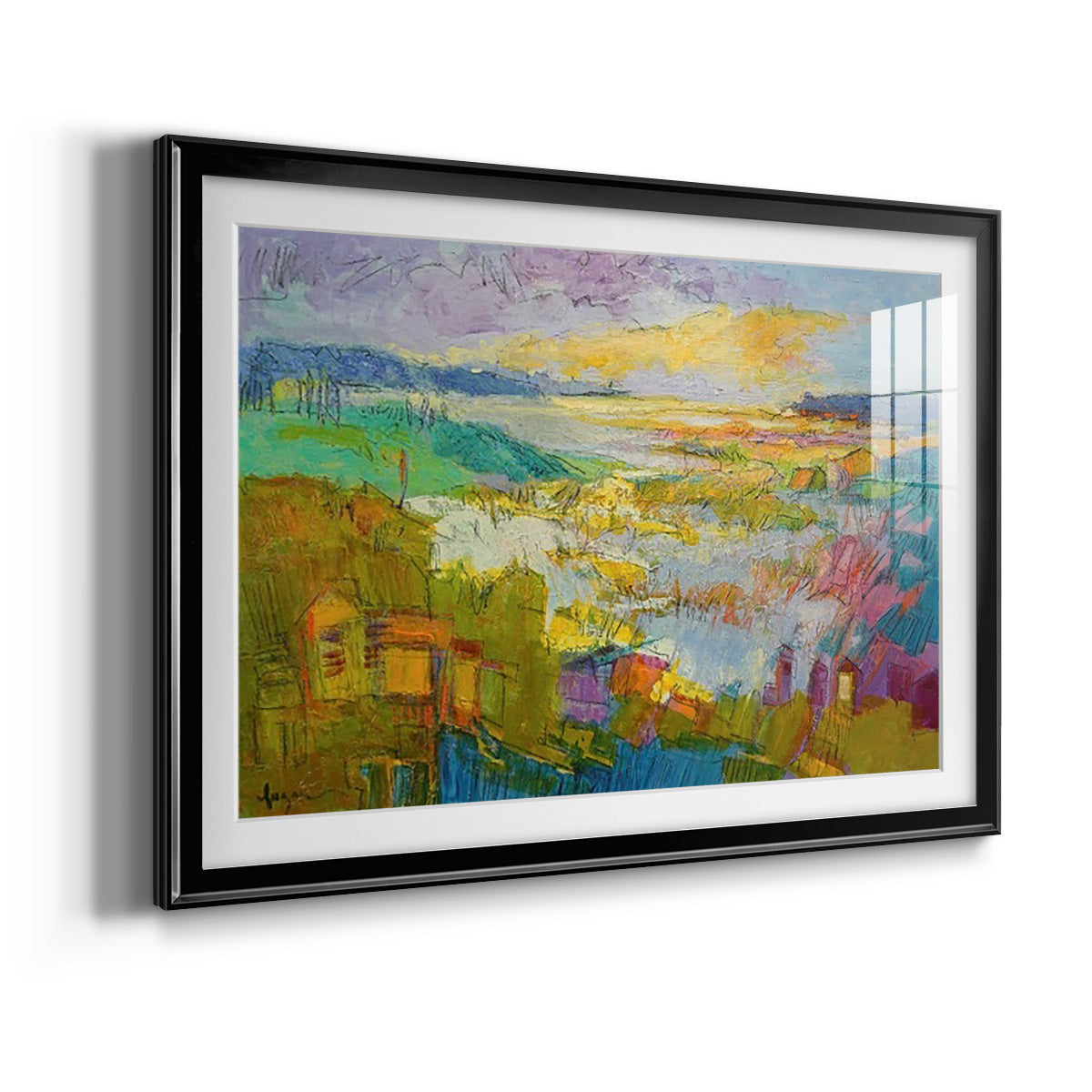 Diamond Girl Dances - Modern Framed Art Print