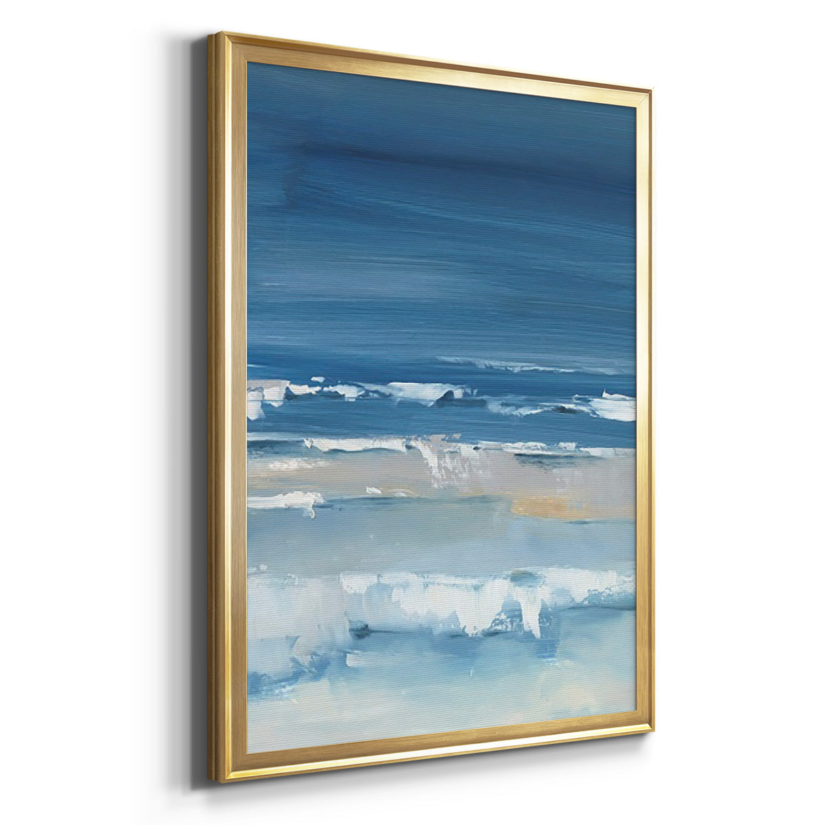 Coastal Colors I - Modern Framed Canvas Print