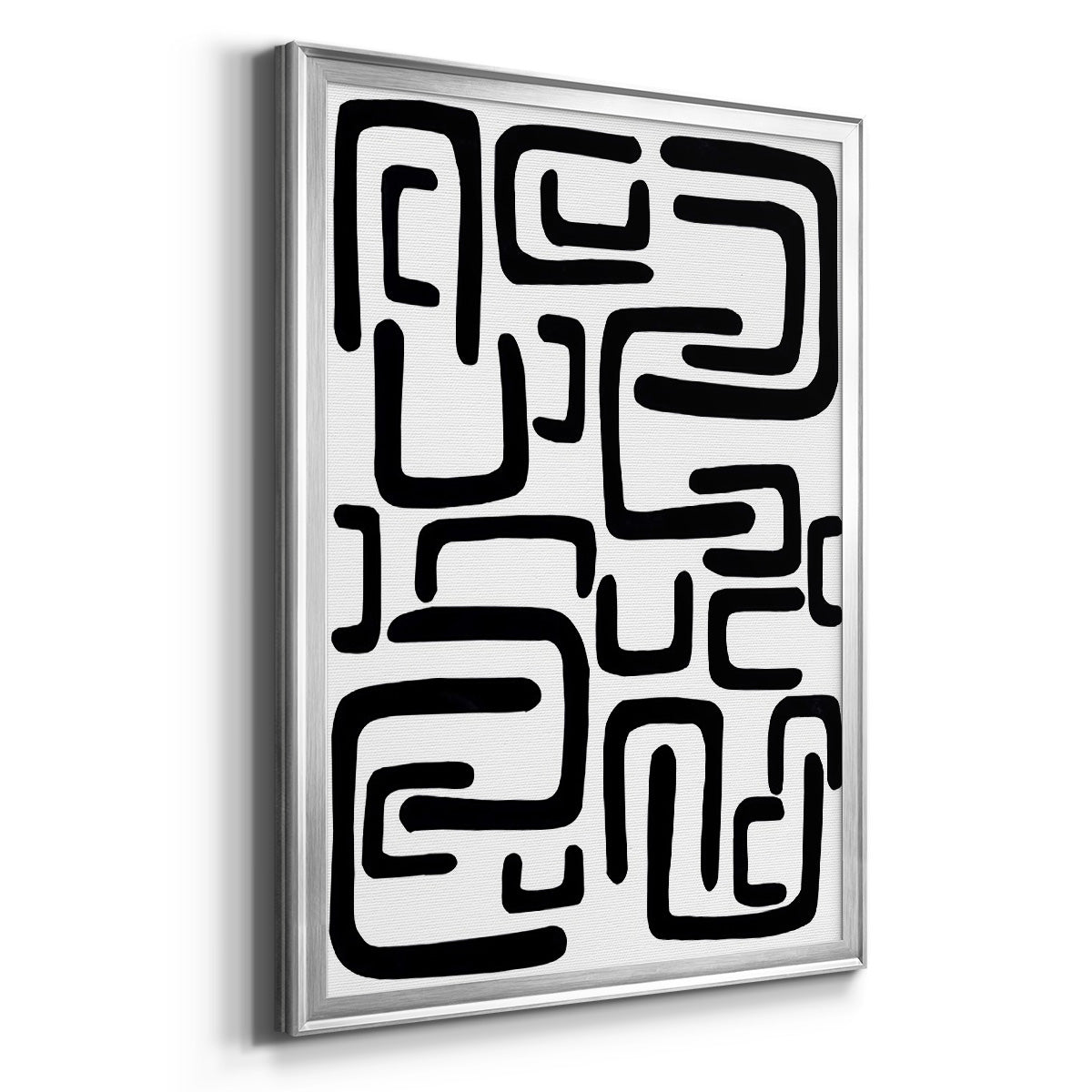 Shuffle II - Modern Framed Canvas Print