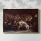 Funeral Feast, 1854 - Floater Framed Canvas Print