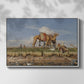 On the Banks of the Nile, Upper Egypt, 1876 - Floater Framed Canvas Print