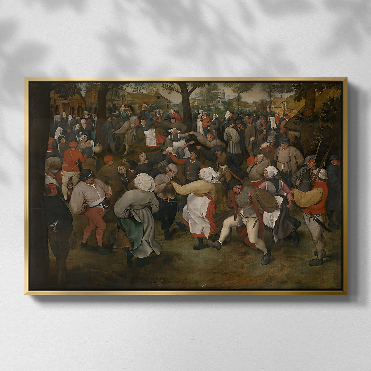 The Wedding Dance, c. 1566 - Floater Framed Canvas Print