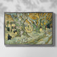 The Large Plane Trees (Road Menders at Saint-Rémy), 1889 - Floater Framed Canvas Print