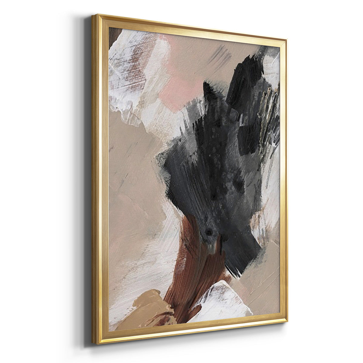 Unbleached Neutrals IV - Modern Framed Canvas Print