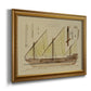 Antique Ship Plan VI Premium Framed Canvas- Ready to Hang