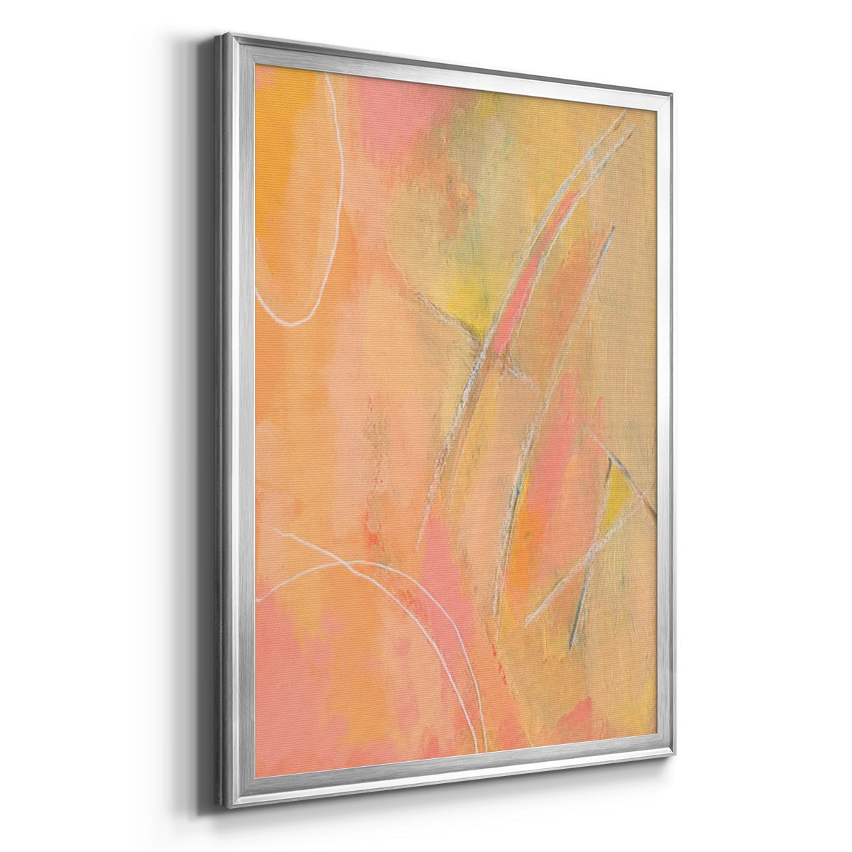 Peach Bliss III - Modern Framed Canvas Print